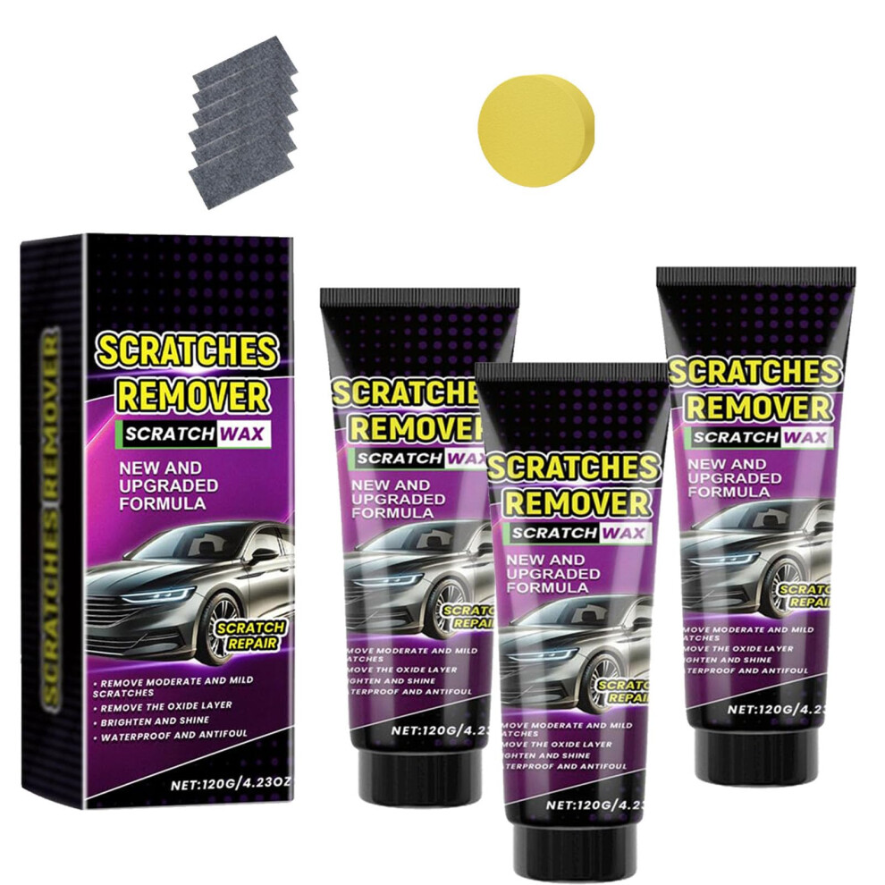 Car Scratch Remover Kit, Nano Cloth Set For Quick Scratch Removal, Paintsafe Polishing, 5Piece Black 9073542167167