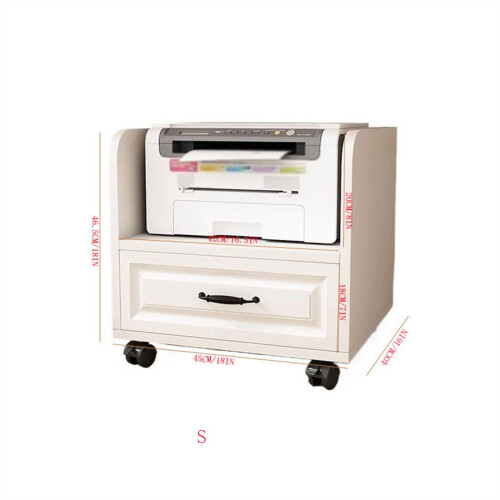 Modern Simple Printer Stand, Compact Under Desk Shelf for Home Office Easy Organization 1