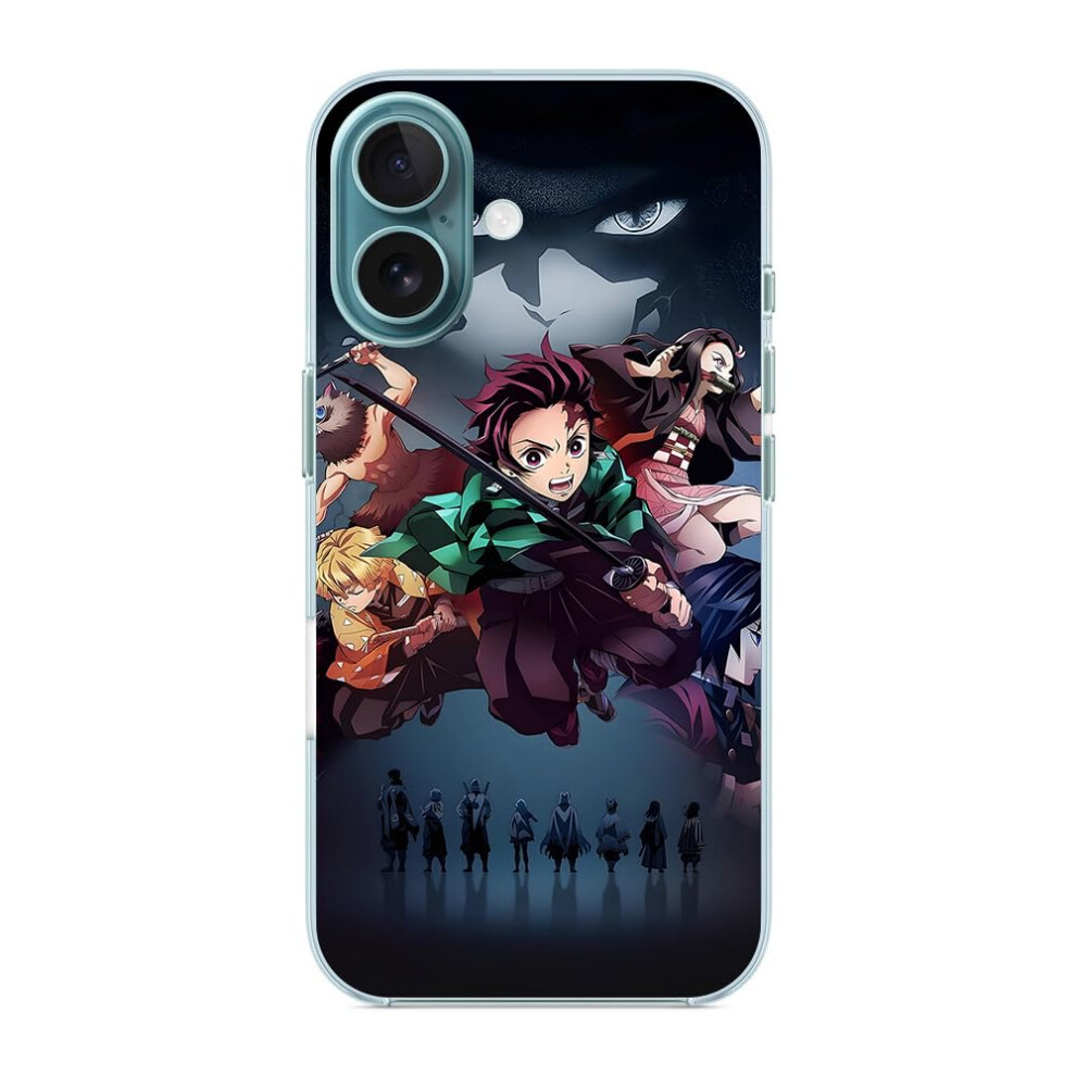 Clear Tpu Shockproof Transparent Anime Pattern Back Cover Case For Iphone 16 9092120795950
