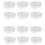 12 Pack Pegboard Clear Bins, Pegboard Bins Hooks, DIY Pegboard Accessories, Workbench Small Bins Fit 1/4 -1/8 Peg Board 1