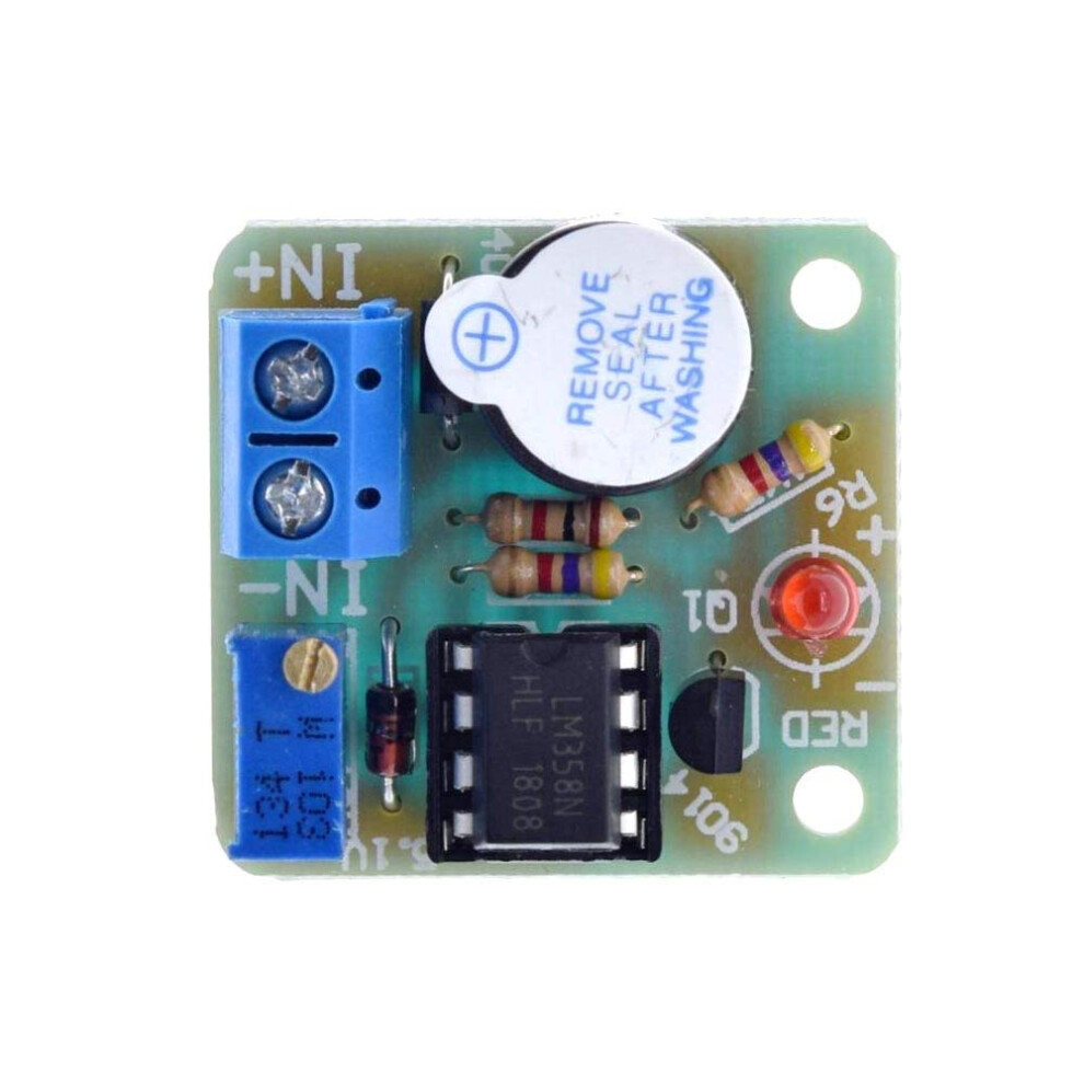 12V Battery Low Voltage Alarm With Buzzer And Led, Lm358 Discharge Protection Module 9092120796070