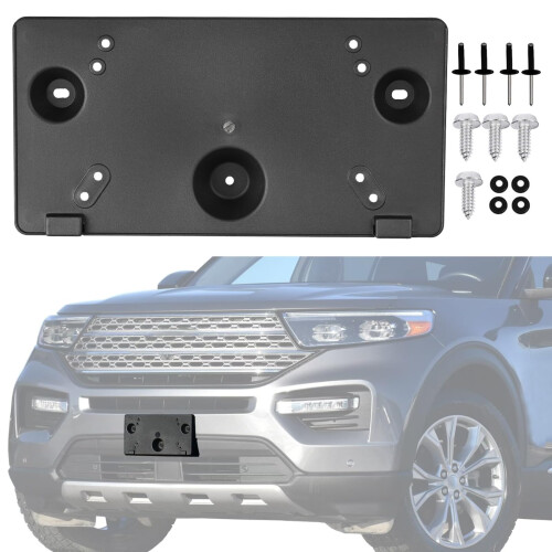 Front License Plate Bracket for Ford Explorer 20202024, Direct Fit and Vibration Stability