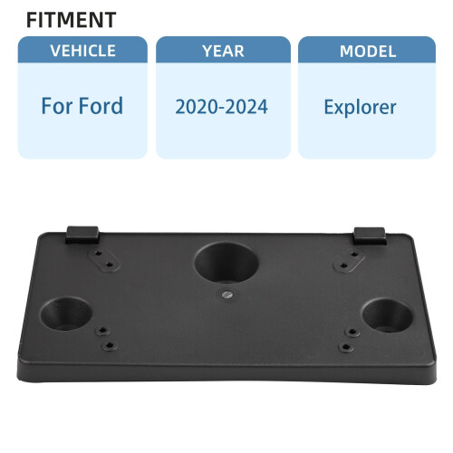 Front License Plate Bracket for Ford Explorer 20202024, Direct Fit and Vibration Stability 1