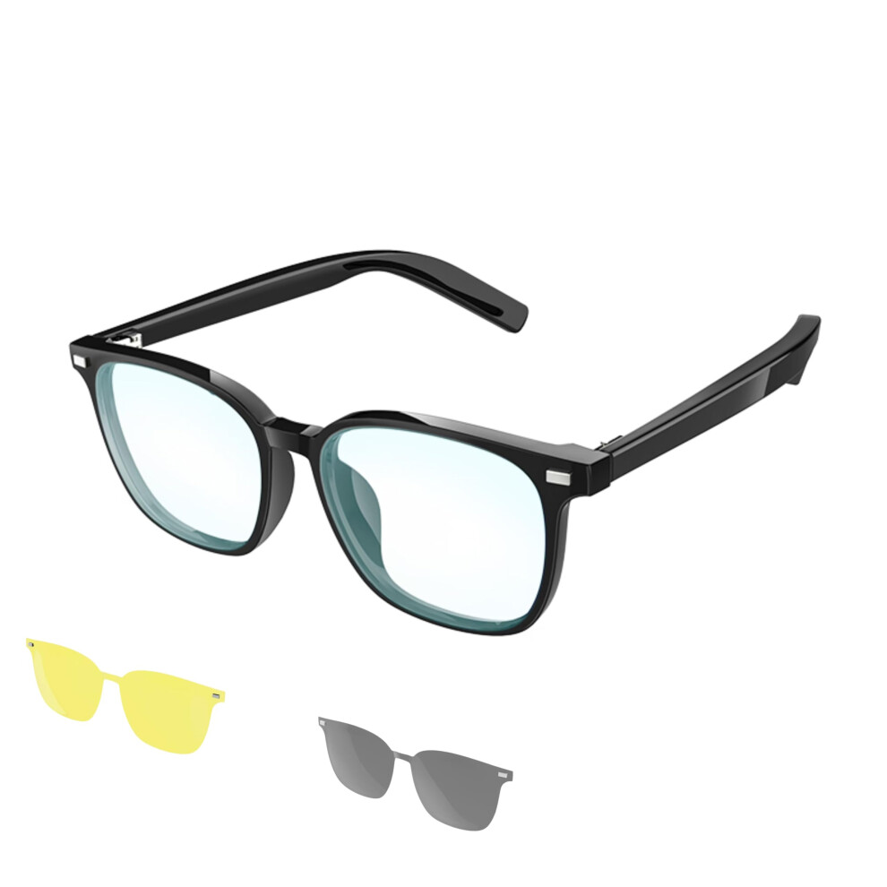 Smart Audio Glasses Tooth Calling With Mic, Blocking, Voice Assistant, Frame Blue/Light/Black 9092120796698