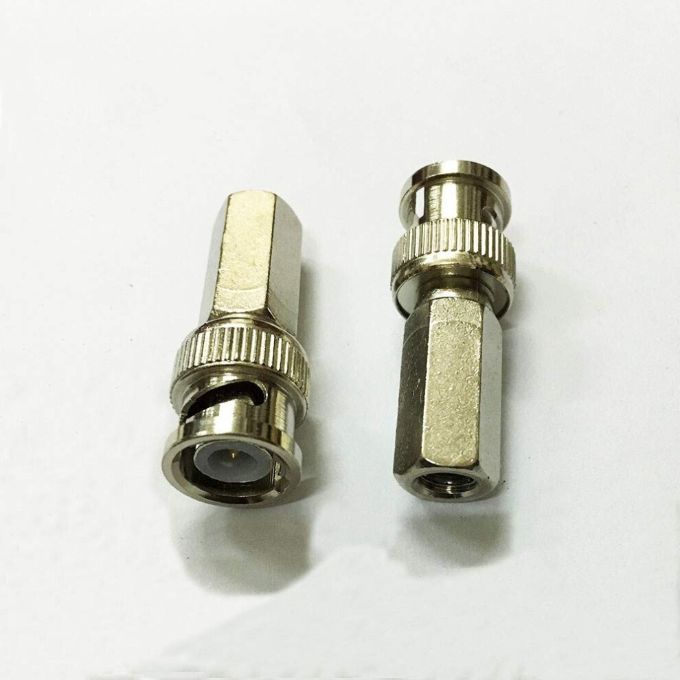 100Pcs Bnc Male Twiston Connectors For Rg59 Rg62 Coax Cable Cctv Camera Installation 9092120796735