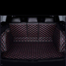 Custom Fit Car Trunk Mat for Peugeot 408X 2023‑2025, Waterproof Non‑Slip Boot Liner Black Red