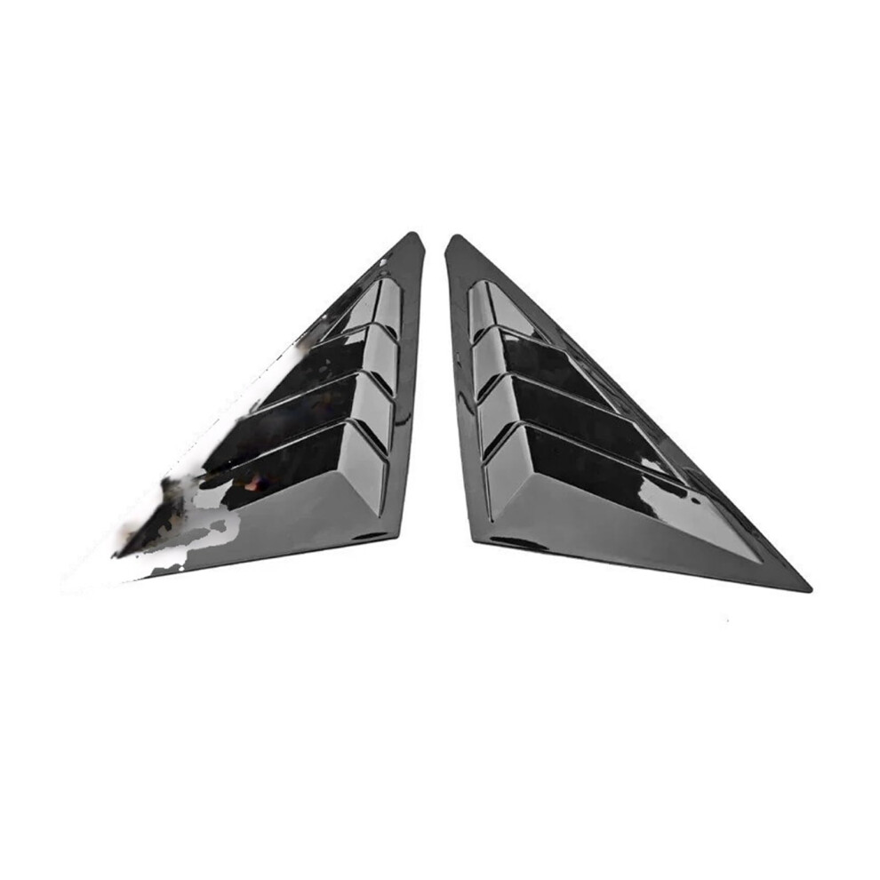 Gloss Rear Window Louver Trim For Honda Civic Hatchback 20212023, 11Th Gen Sporty Accessory Set Black 9330225033882