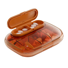 Reispillenorganizer, medicijndoosje voor op reis, draagbare medicijnorganizer, opbergdoos voor pillen en medicijnen.
