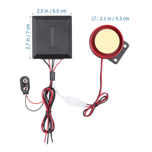 Universal Motorcycle Security Alarm System with Ergonomic Design and Remote Control 1