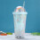 Rainbow Bubble Straw Cup 500ml Double-Layer Plastic 4