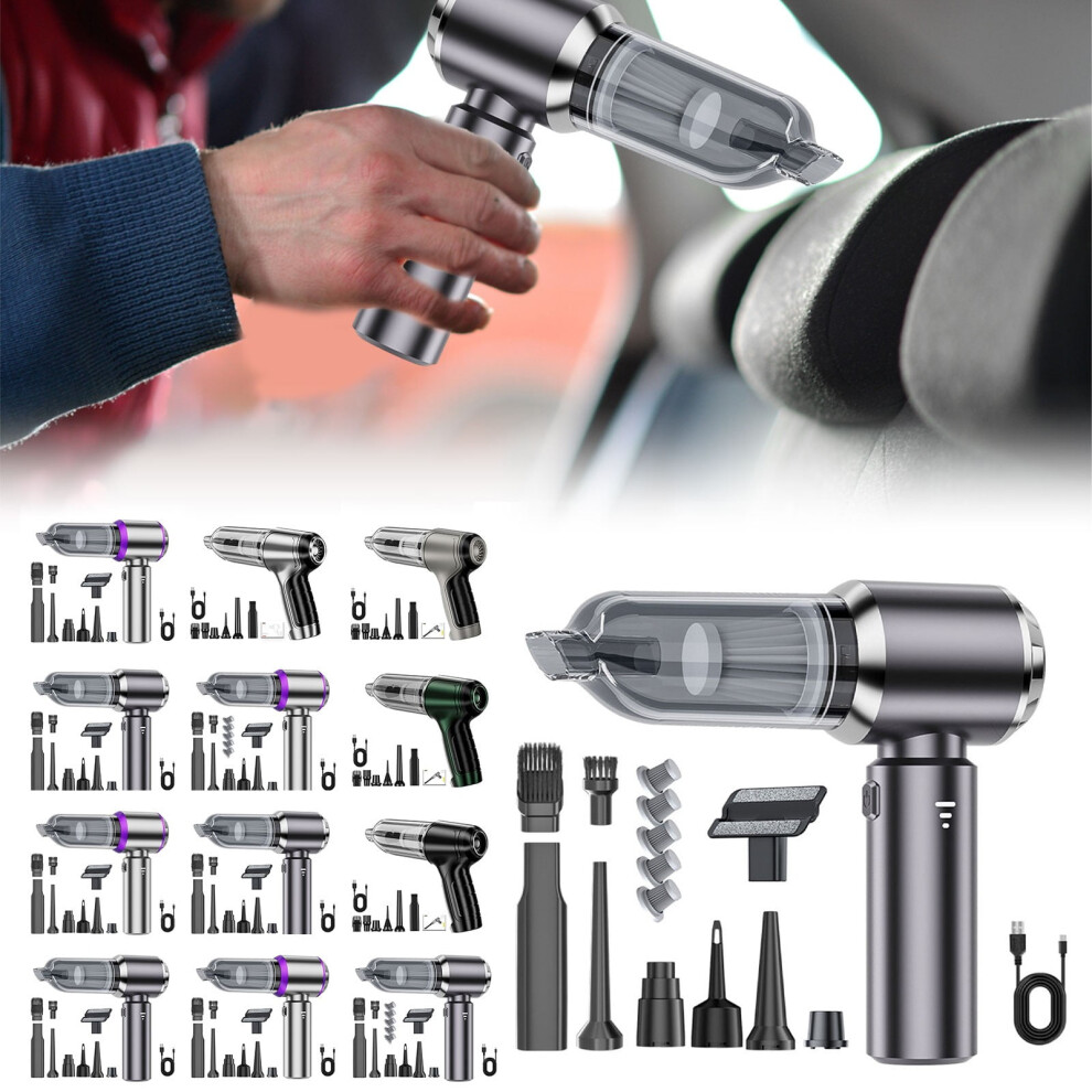 Car Vacuum Cleaner & Air Duster, 15000Pa Cordless Handheld, Blow & Suction 2-In-1 For Car/Home/Office Â Compatible With 12V 9365509617007