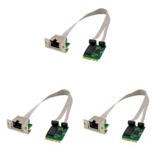 3X Adaptador Ethernet M.2 A+E 2.5G 2.5G/1G/100M Multi-Gigabit M.2 Tarjeta de Red 8125B COM