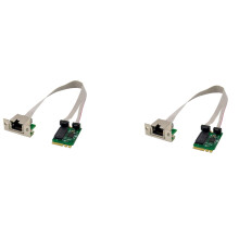 2X Karta Sieciowa M.2 A+E 2.5G Ethernet 2.5G/1G/100M Multi-Gigabit M.2 Network Card 8125B COM
