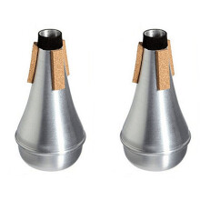 2X Trumpet Mute , Aluminum Trumpet Practice Mute