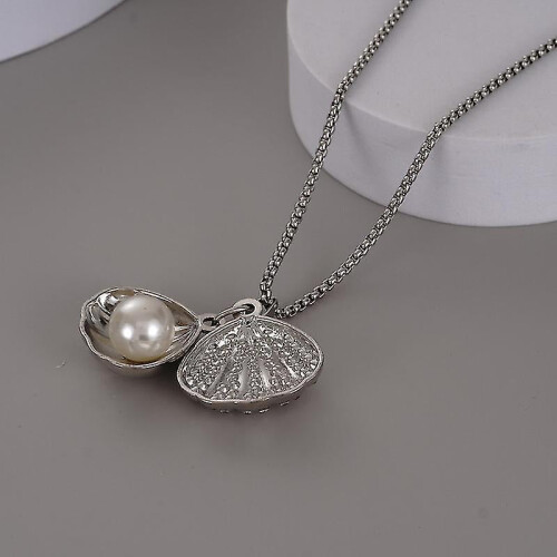 Collar, collar con colgante, collar de conchas, collar de perlas 2