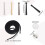 2X Bolo Tie Findings DenimTie Bolo Tie Replacement End Cap Kit for DIY Bolo Tie Making 6