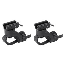 2X H07P Bicycle Headlight Holder Adjustable Front LED Lamp Buckle Quick Mount Release Bracket Bike Accessories