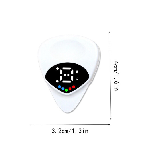 Digital Guitar Tuner Pick with LED Display and 12 2
