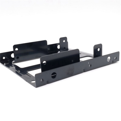 3X Double Layer SSD Metal Frame 2.5 to 3.5 Internal Mounting Computer SSD Hard Drive Converter Adapter Bracket 2