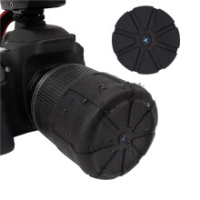 Copriobiettivo Universale nel Silicone Impermeabile da 15 Pezzi per Obiettivi per Fotocamere DSLR da 65-90mm