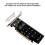 4X PCIE X16 to M.2 M-Key NVMEx4 SSD 2U Server Riser Card Double-Sided 4-Disk NVME  PCI-EX16 Split Card 9
