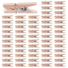 Wooden Clothes Photo Paper Peg Clothespin  Clips 25mm 800pcs