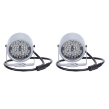 2X  IR, Luce Infrarossa per Visione Notturna con 48 LED, Lampada Impermeabile A Infrarossi per Uso Interno.