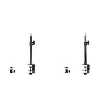 2X C Tripod Clamp Desk Mount Light Stand with 1/4In Table Fixture Adjustable Camera Tabletop Bracket Stand