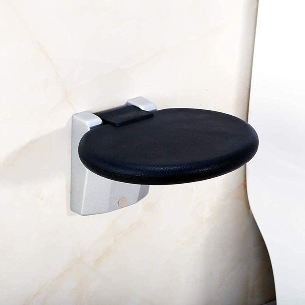 Wall Mounted Folding Shower Seat with NonSlip Surface for Elderly and Disabled Bathroom Use