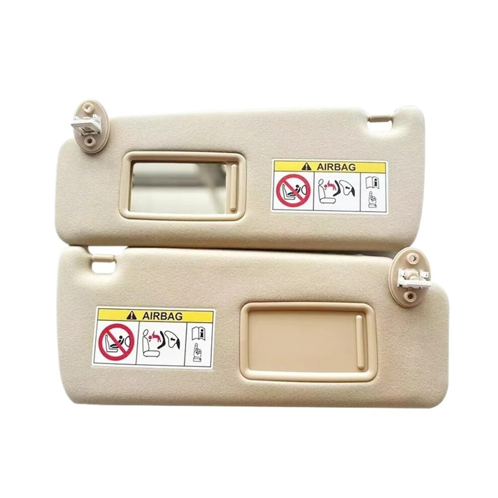Sun Visor Pair With Makeup Mirror For Toyota Land Cruiser Prado Kdj150 Kdj155 20102023 Replacement Beige 9771547637288
