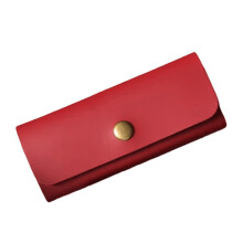 PU-Leder-Gitarren-Picks-Organizer, Plektrum-Halter,-Rot