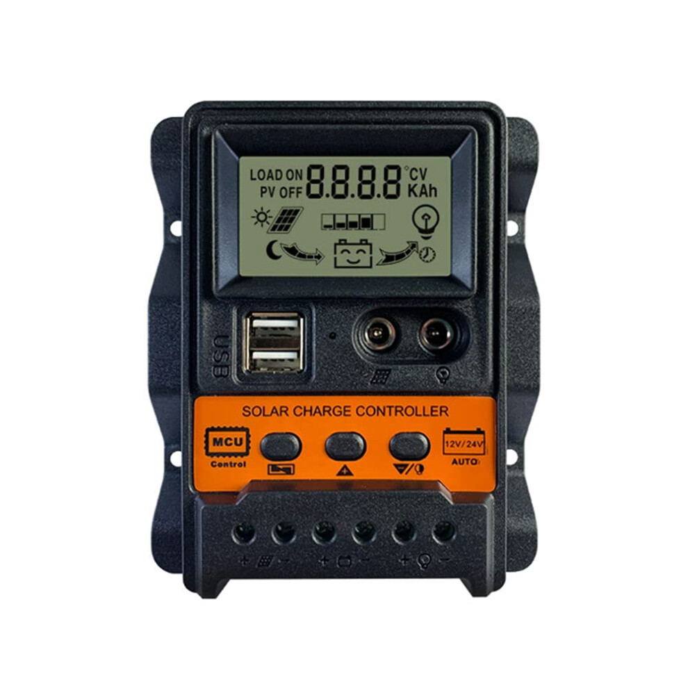 Dual Battery 20A Solar Charge Controller For 12V 24V With Two 10A Outputs For Rv And Boat 9092120799415