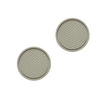 2Pcs Car Cup Holder Coasters for Toyota Prado J120 20062009, AntiSlip A Grey Center Console Mats