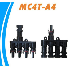 Solar Panel Connector 4 to 1 MC4 T Branch 30A Current for Quick Parallel Setup Male Female