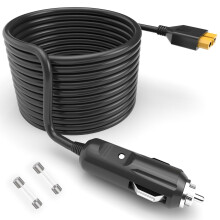 XT60 Power Station Cable 6.6ft DC Adapter with Fuse Protection for 12V 24V Car and Solar Use