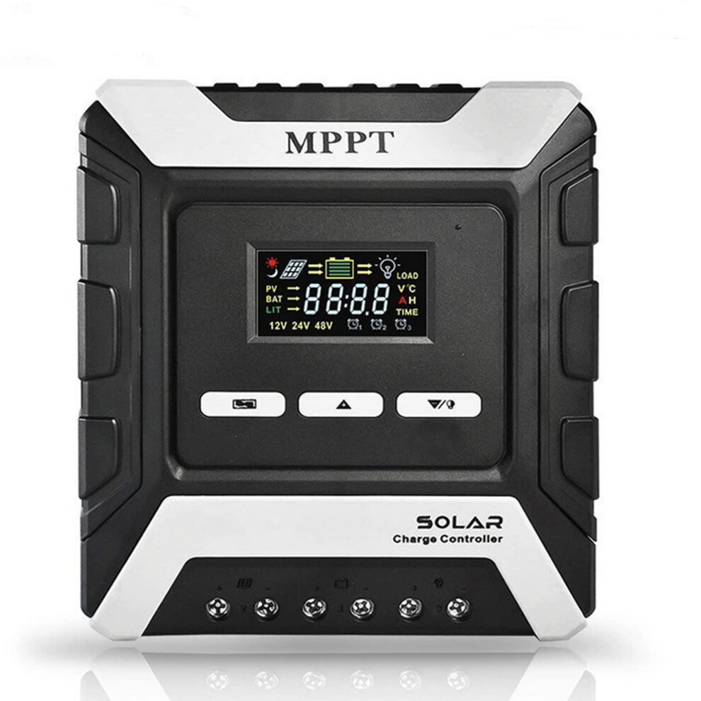 40A Mppt Solar Charge Controller With Lcd, Automatic Battery Detection, 12V 24V 48V Programmable 9455672313254