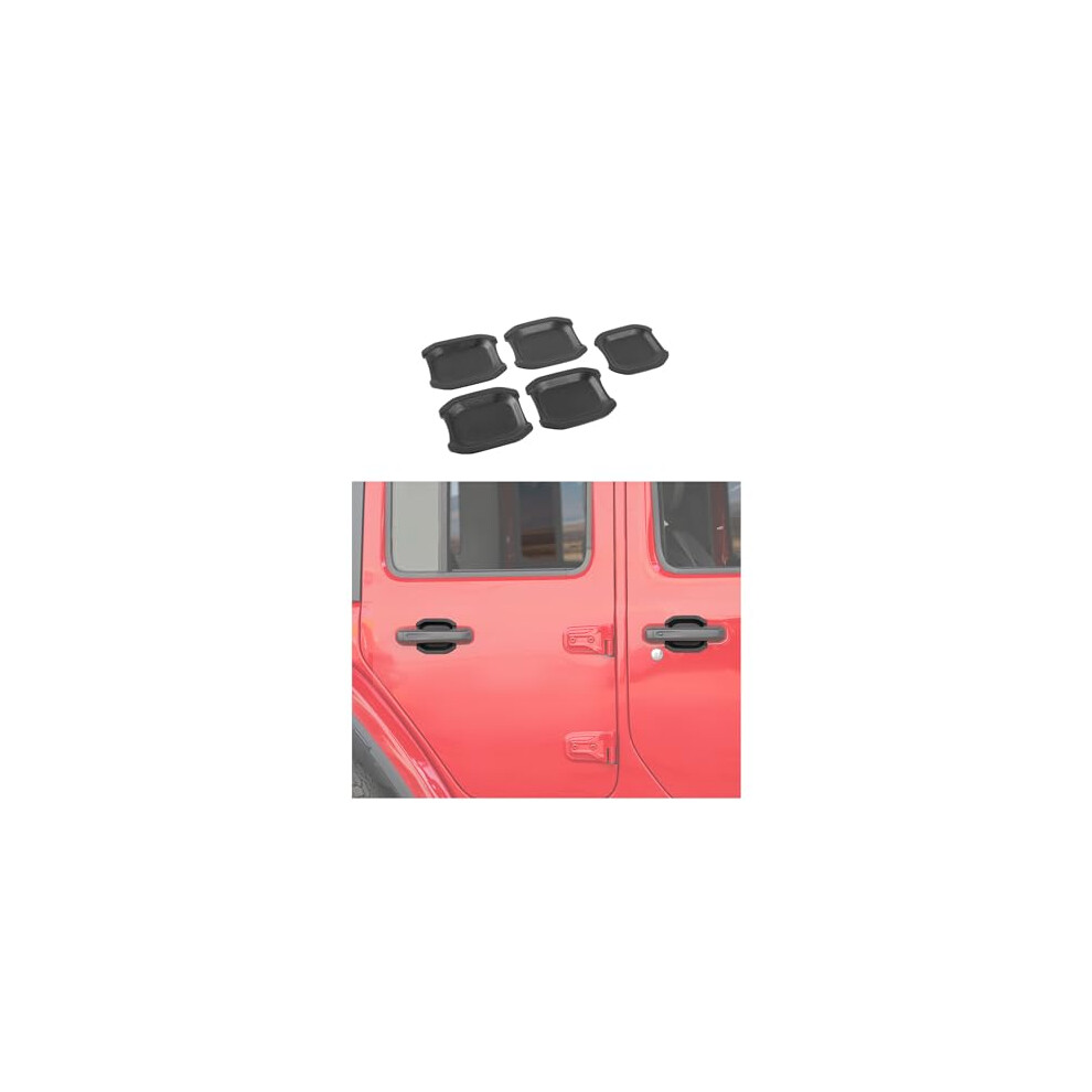 Door Bowl Cover 5Pcs Abs Scratch Protector Trim For Jeep Wrangler Jl Jlu 20182023 4 Door 9092120217032