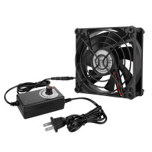 80mm AC Cooling Fan with Variable Speed Control for Receiver, Compatible with Xbox, PlayStation, DVR and AV Components