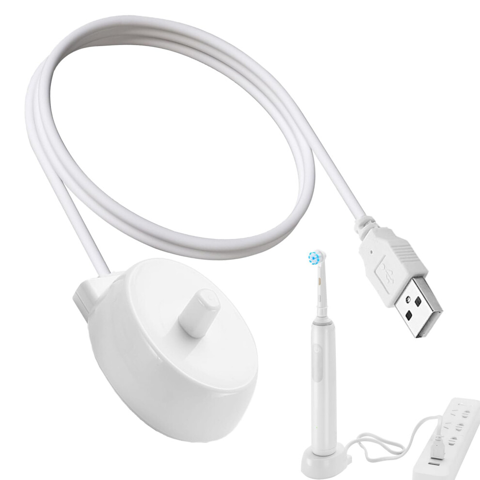 Electric Toothbrush Charger Replacement for OralB and Braun with Fast Charging and Broad Compatibility