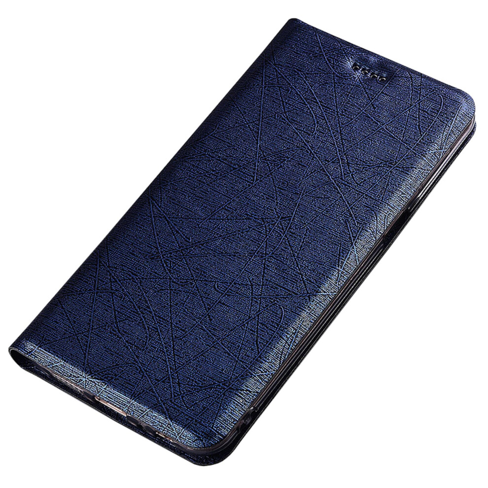 Leather Wallet Case For Samsung Galaxy S25 Ultra, Slim Flip Folio Cover With Card Holder And Kickstand, Blue 9330225035794