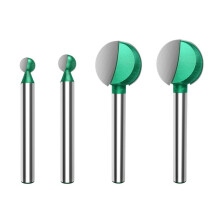 4 Piezas de Punta de Bola de 6 Mm, Broca de Tallado Redonda, Fresa CNC, Fresa de Extremo de Bola, Brocas de Enrutador, Herramientas de Carpintería de