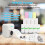 Portable Printer, Inkless Sticker Printer with 12 Rolls Paper,  Thermal Printer for Notes/Photos/Stickers, 3