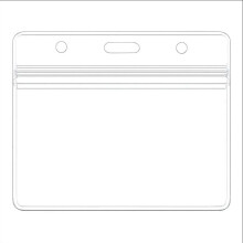 Portatarjetas de identificación vertical de PVC transparente, compatible con tarjetas estándar, diseño sellado resistente al desgaste, paquete de