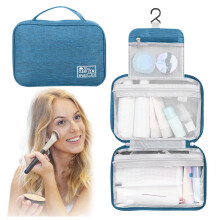 Kosmetiktasche, Kulturbeutel, Reise-Make-up-Organizer, große Hängeaufbewahrung mit 3 Fächern für Damen und Herren