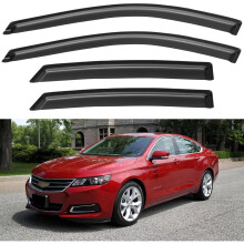 Fönsterskydd Regnskydd för 2014-2020 Chevy Impala, Utgående kanalfönsterventil Vindavvisare Visir Gardiner för 14-20 Impala