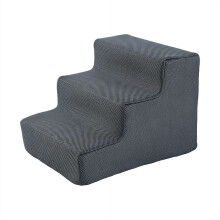 Escada para cães para cama, escada de espuma de alta densidade com 3 degraus para sofá e cama baixa.