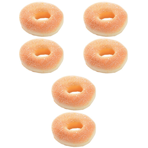 6 Pcs Cabinet Fake Donut Display Model Decor Simulation 2