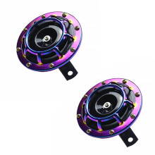 Super Loud Car Horn Purple Iron 1 Pair