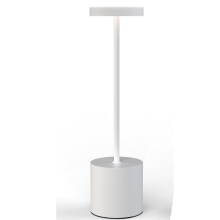 Rechargeable Cordless Table Lamp, 5000mAh Battery, 3-Color Dimmable LED Lamp for Patio, Bedroom, Restaurant – Black