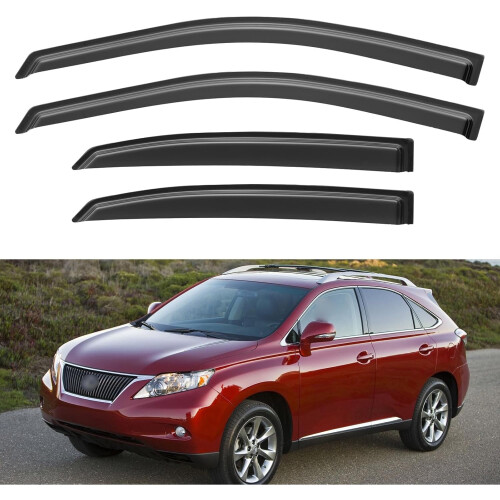 Προστατευτικά βροχής για Lexus RX350 2010-2015, Αεραγωγοί εξωτερικού καναλιού παραθύρου,